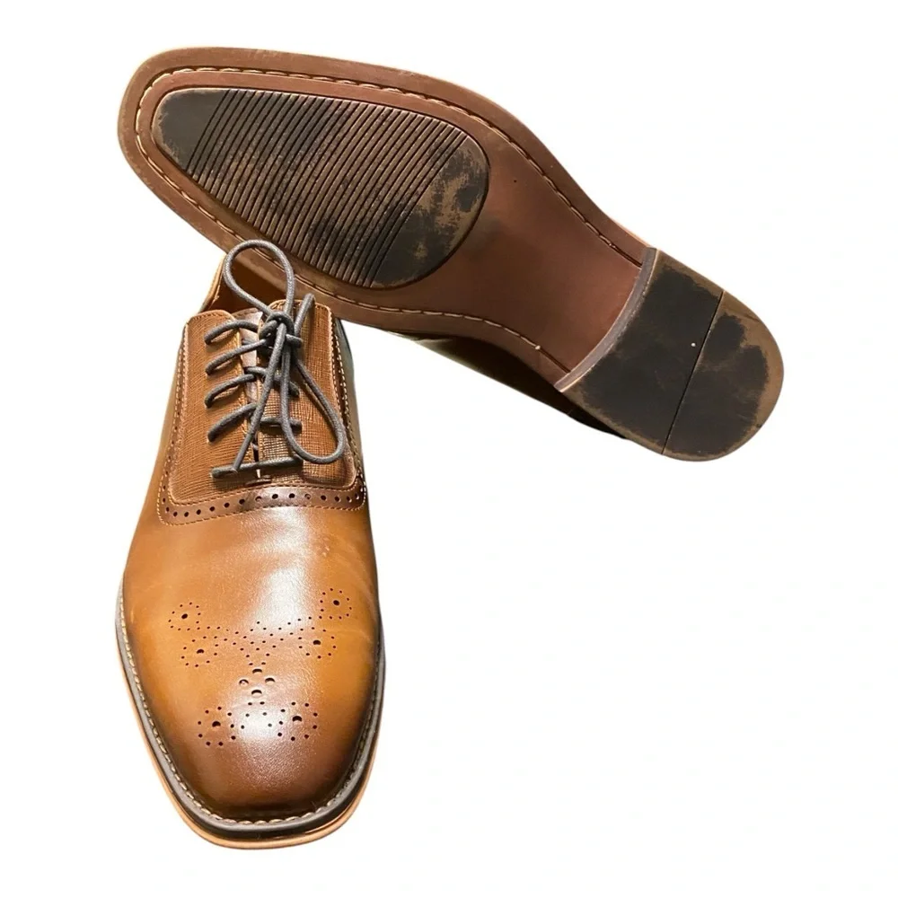 Apt. 9 Men's Tan Leather Oxfords